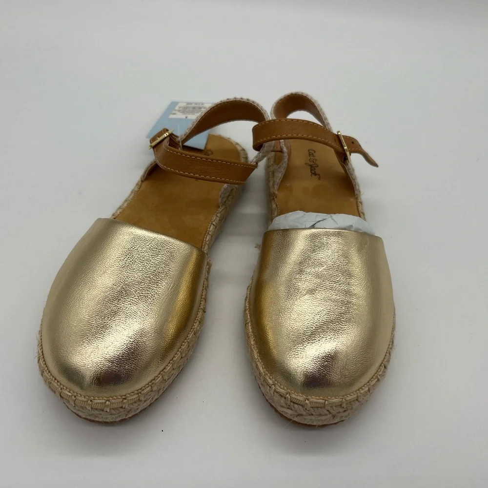 Kids Luna Jute Espardille Sandals Gold - Cat & Jack - Picture 1 of 6